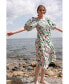 Фото #1 товара Платье из хлопка и шелка Jessie Zhao New York изумрудного цвета смокинговое