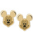 ფოტო #1 პროდუქტის Children's Mickey Mouse Head Stud Earrings in 14k Gold
