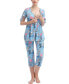 Maternity Daya Nursing 2-Piece Pajama Set