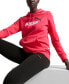 ფოტო #1 პროდუქტის Women's Essential+ Logo-Front Long-Sleeve Hoodie