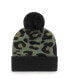 ფოტო #2 პროდუქტის Women's Green, Black New Orleans Saints Bagheera Cuffed Knit Hat With Pom