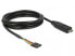 Delock 63947 - Black - 2 m - USB 2.0 Type-C - 6 pin pin header pitch: 2.54 mm - China - 1 pc(s)