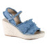 Фото #3 товара Diba True Grants Ville Espadrille Wedge Womens Blue Casual Sandals 50637-400