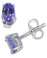 ფოტო #1 პროდუქტის Tanzanite Stud Earrings (7/8 ct. t.w.) in 14k White Gold