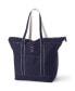 Фото #3 товара Extra Large Solid Color 5 Pocket Zip Top Long Handle Canvas Tote Bag