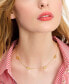 Фото #3 товара kate spade new york gold-Tone Heritage Bloom Station Necklace, 16" + 3" extender