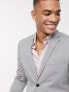 Selected Homme suit jacket with stretch in slim fit light grey