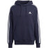 Фото #1 товара Adidas Essentials French Terry 3-Stripes Hoodie M IC0436