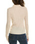 Vince Ribbed Button Front Cashmere & Silk-Blend Polo Shirt Women's