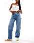 Фото #4 товара Calvin Klein Jeans 90s straight carpenter jeans in light wash