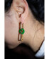 ფოტო #4 პროდუქტის Della — Convertible link jade earrings