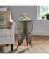 Фото #3 товара Boho Glam Fairy Wing Side Table with Tempered Glass Top