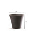 Фото #2 товара B08316S181 Pamploma Plastic Outdoor Planter Cappuccino 16 Inches