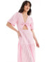 Фото #4 товара Lindex Carolina beach maxi dress in pink