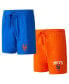 Фото #1 товара Пижама Concepts Sport мужская с королевскими и оранжевыми Нью-Йоркскими Метсами двойной комплект Meter Sleep Shorts