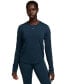 Women's One Classic Dri-FIT Long-Sleeve Top Armory Navy/Black, S - фото #1