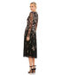 Women's Floral Embroidered A-Line Cocktail Dress