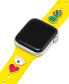 Women's Yellow Smooth Silicone Band with Band Candy Hope Charms Designed for 42/44/45/Ultra/Ultra2 Apple Watch