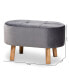 Фото #8 товара Furniture Simone Mid-Century Modern Upholstered Ottoman