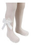 Kız Çocuk Taçlı Külotlu Çorap 3-9 Yaş Ekru