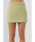 ფოტო #1 პროდუქტის Women's Chain-Trimmed Mini Skirt