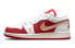 Фото #2 товара Jordan Air Jordan 1 Low SE "Spades" 扑克 耐磨 低帮 复古篮球鞋 GS 白红金 / Кроссовки Jordan Air Jordan DJ5186-100