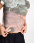 Фото #3 товара COLLUSION printed shrunken t-shirt in multi