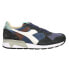 Фото #1 товара Diadora Trident 90 Suede Sw Lace Up Mens Grey Sneakers Casual Shoes 176585-7509