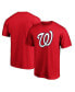 ფოტო #4 პროდუქტის Men's Red Washington Nationals Official Logo T-shirt