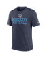 ფოტო #3 პროდუქტის Men's Heather Navy Tennessee Titans Blitz Tri-Blend T-Shirt