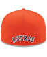 Фото #2 товара Men's Navy/Orange Houston Astros Gameday Sideswipe 59FIFTY Fitted Hat