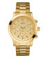 Фото #1 товара Часы Guess Men's Gold-Tone Stainless Steel Watch