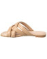 Фото #2 товара Stuart Weitzman Crossover Leather Slide Women's Beige 9.5