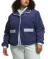 Plus Size Cragmont Snap-Front Fleece Jacket