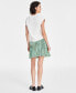 ფოტო #2 პროდუქტის Women's Pleated Pull-On Mini Skirt, Created for Macy's