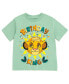 ფოტო #1 პროდუქტის Toddler Boys Lion King Simba Birthday Metallic Print T-Shirt Green
