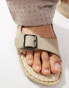 Фото #3 товара ASOS DESIGN buckle epsadrille in stone suedette