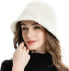 Фото #2 товара Women's Winter Dome Bell Hat Wool Fishing Hats England Warm Solid Fedora