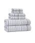 Фото #3 товара Urbane Stripe Cotton Hand Towel, 18" x 28"