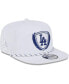 Фото #2 товара Men's White Los Angeles Dodgers Golfer Tee 9FIFTY Snapback Hat