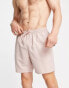 ASOS DESIGN 2 pack swim shorts in mid length in pink/light grey SAVE