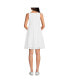 ფოტო #1 პროდუქტის Women's Sleeveless Eyelet Shirt Dress