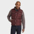Фото #1 товара Men's Corduroy Collar Midweight Puffer Jacket - Goodfellow & Co Red M