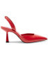 ფოტო #2 პროდუქტის Women's Finlee Pointed-Toe Kitten-Heel Slingback Pumps