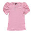 Фото #1 товара Vince Camuto Women's Short Puff Sleeve Ribbed Crewneck Top