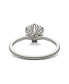 Moissanite Round Solitaire Ring (1-9/10 Carat Total Weight Diamond Equivalent) in 14K White Gold