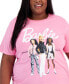 ფოტო #3 პროდუქტის Trendy Plus Size Three Barbie Cotton T-Shirt