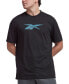 Men's Vector Performance Short Sleeve Logo Graphic T-Shirt Black/bold Cyan, XL - фото #1