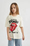 Фото #3 товара Футболка для малышей defacto Rolling Stones Oversize Fit C1720A824SM