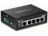 Фото #2 товара TRENDnet 5-Port Hardened Industrial Gigabit DIN-Rail Switch, 10 Gbps Switching C